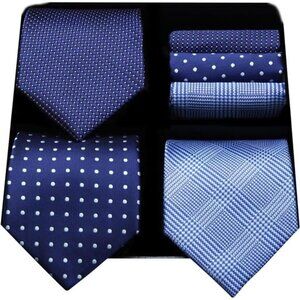 Mens Ties and Pocket Square Set Business Elegant Ties for Men Classic